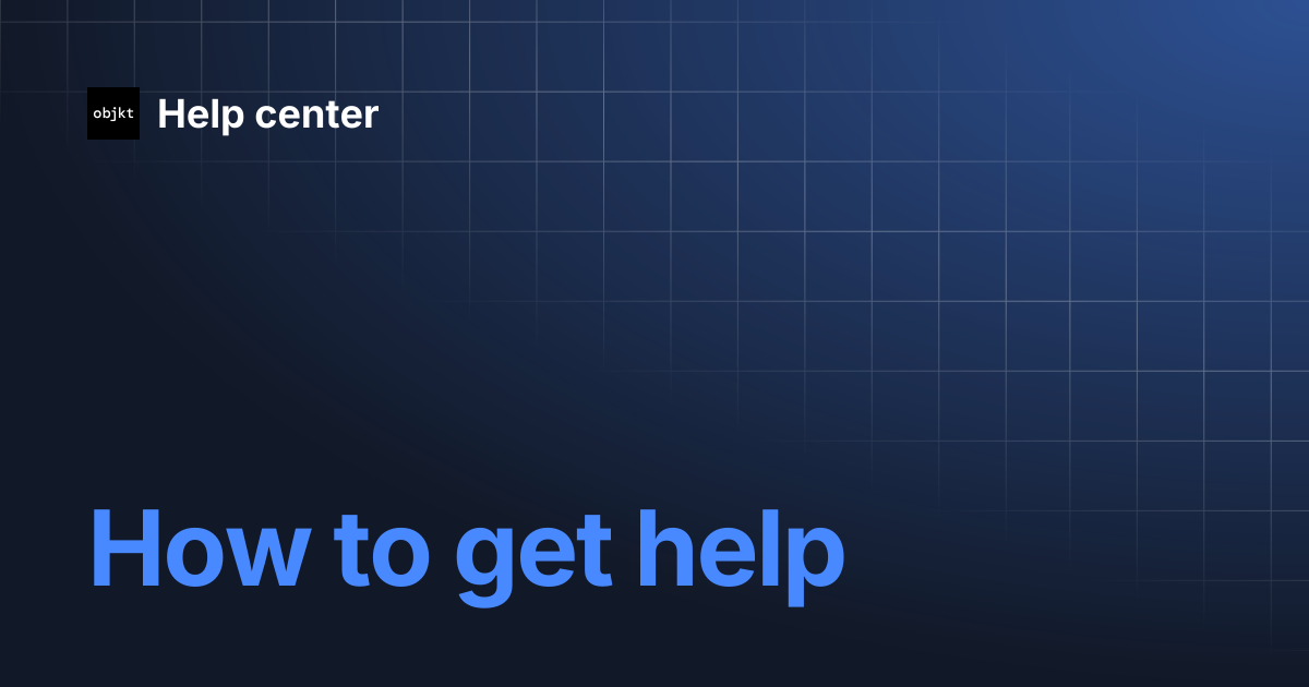 How to get help | Help center